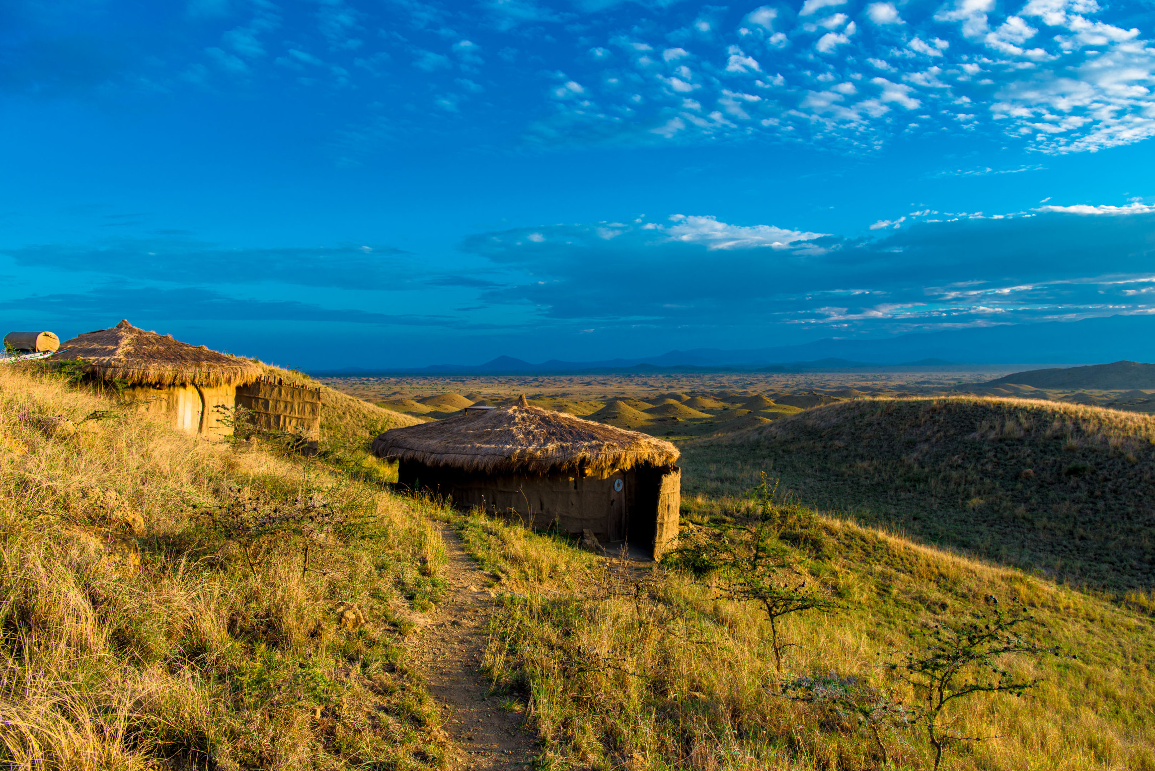 Panoramic view of the lodge