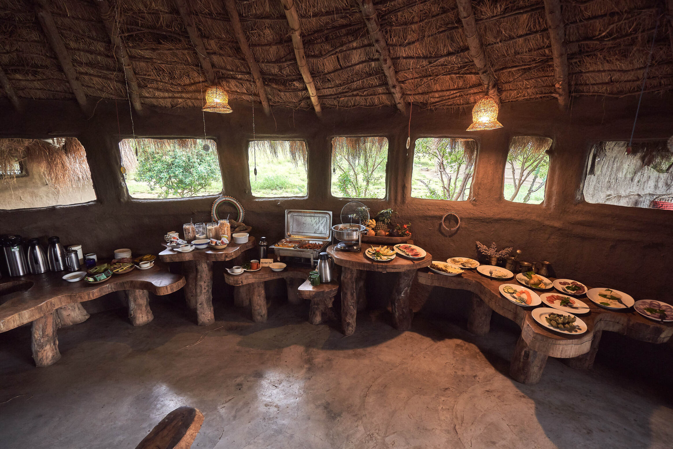 Lodge rooms with scenic surroundings