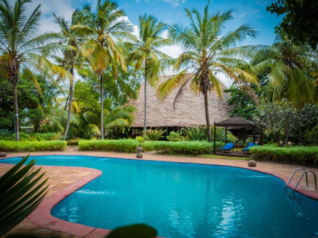 View of the turquoise ocean from Anna of Zanzibar