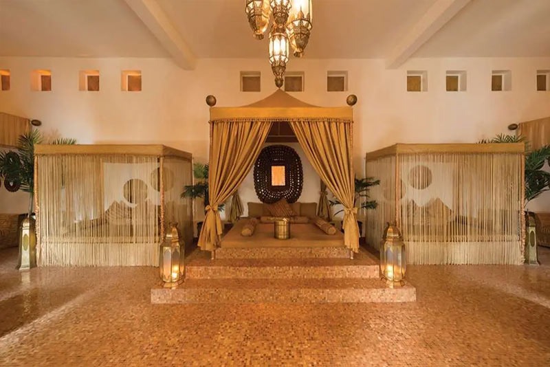 Private veranda with lounging area in a Baraza villa