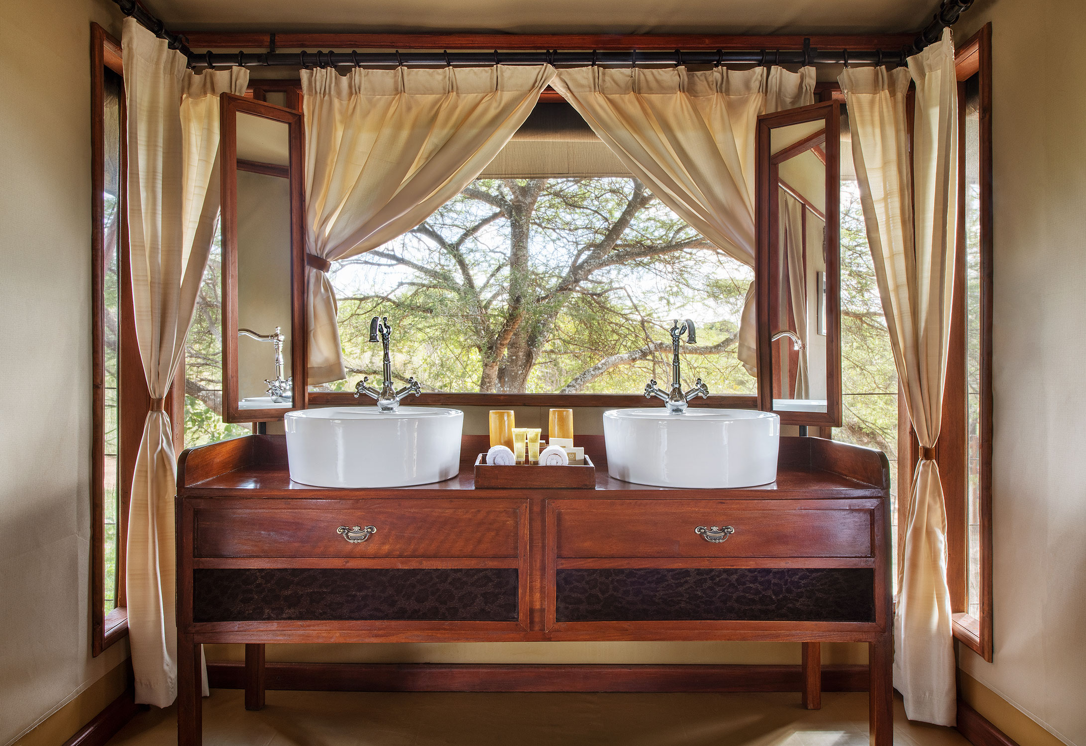 Main lounge or dining area of Tarangire Kuro Treetops Lodge with open design