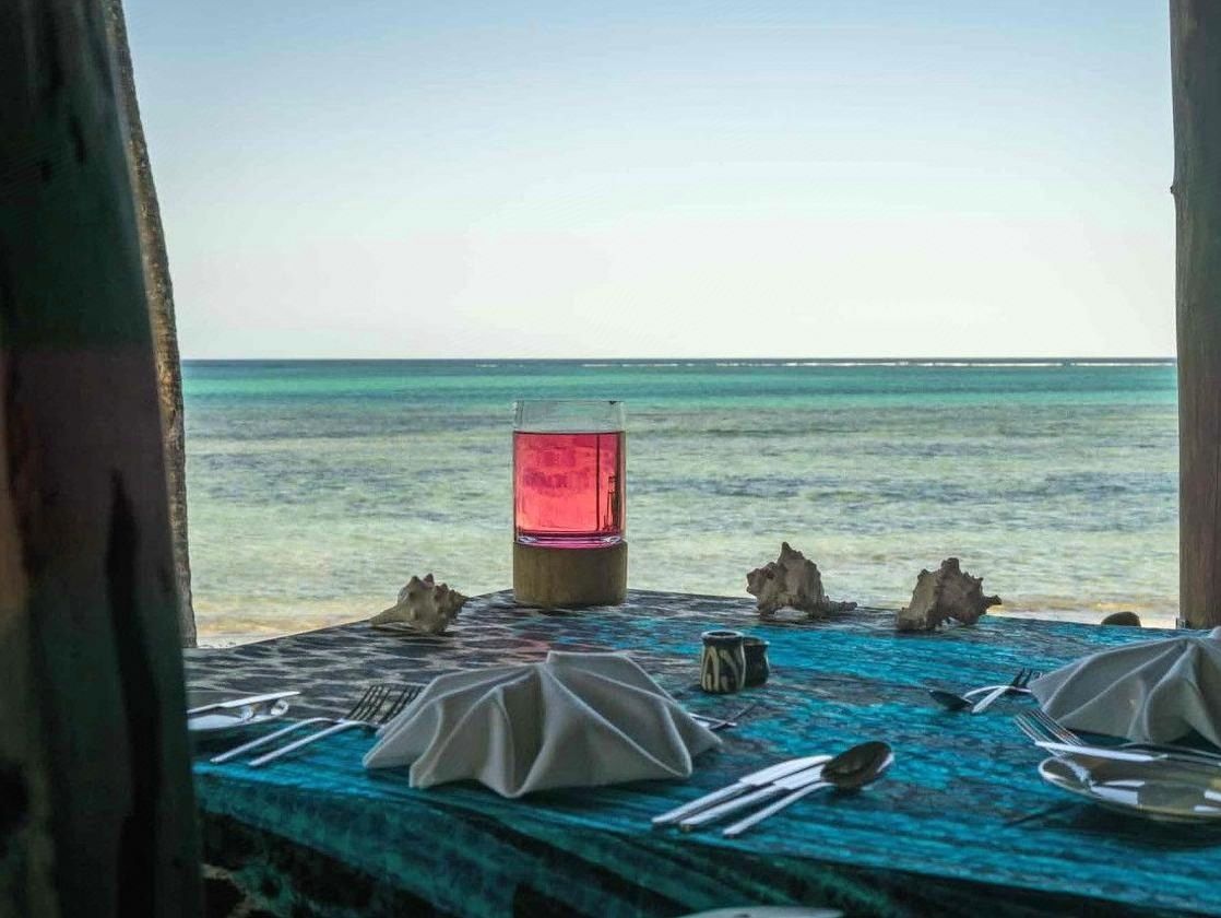 Relaxing atmosphere in the tropical garden of Joy of Zanzibar