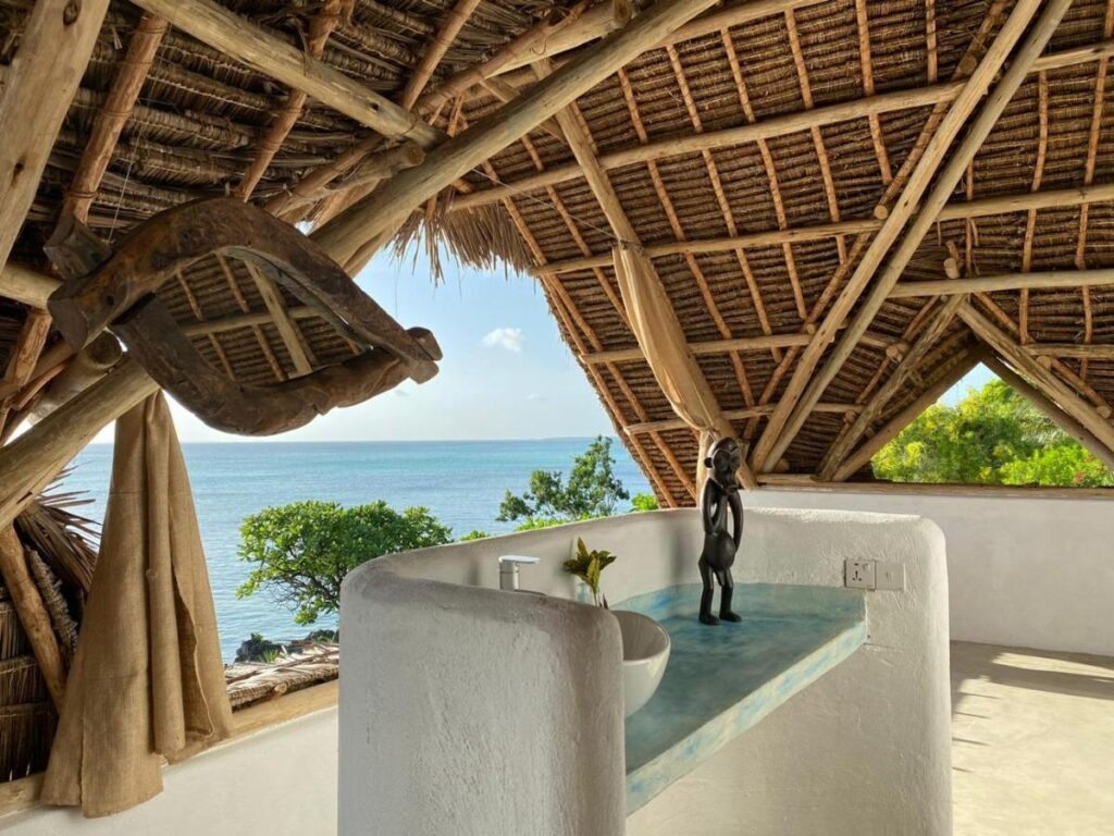 Relaxing by the campfire under the stars at Karamba Zanzibar