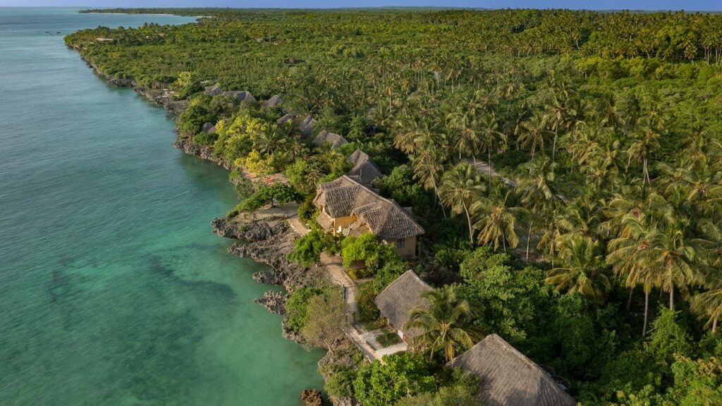 Charming sea-facing cottage exterior at Karamba Zanzibar