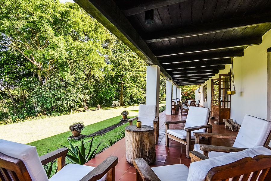 Dining setup at Ngare Sero Mountain Lodge