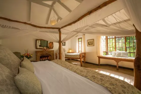 Rustic charm of the entrance or garden spaces at Rivertrees Country Inn