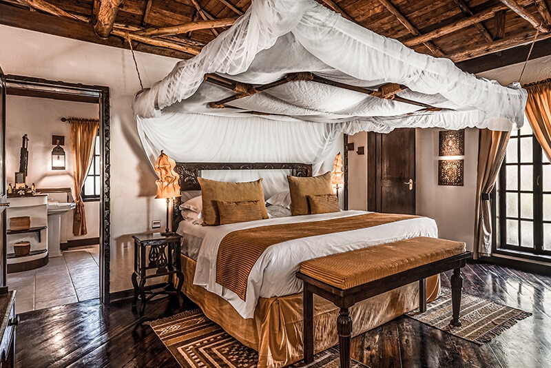 Outdoor lounge and dining area at The Palms Zanzibar