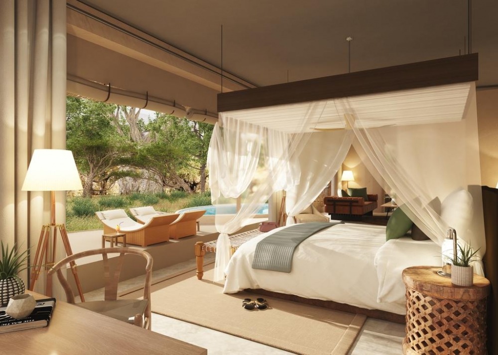 Relaxing lounge area at Asanja Ruaha Camp