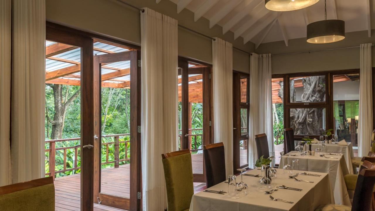 View of Lake Duluti or the lush forest from the lodge grounds