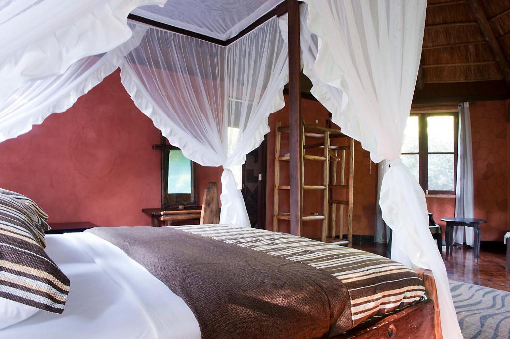 Dining area at Selous Kinga Lodge, possibly with views of the Rufiji River