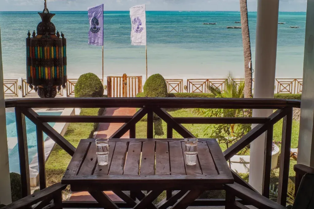Guests enjoying the tropical ambiance or activities at Zaraya of Zanzibar